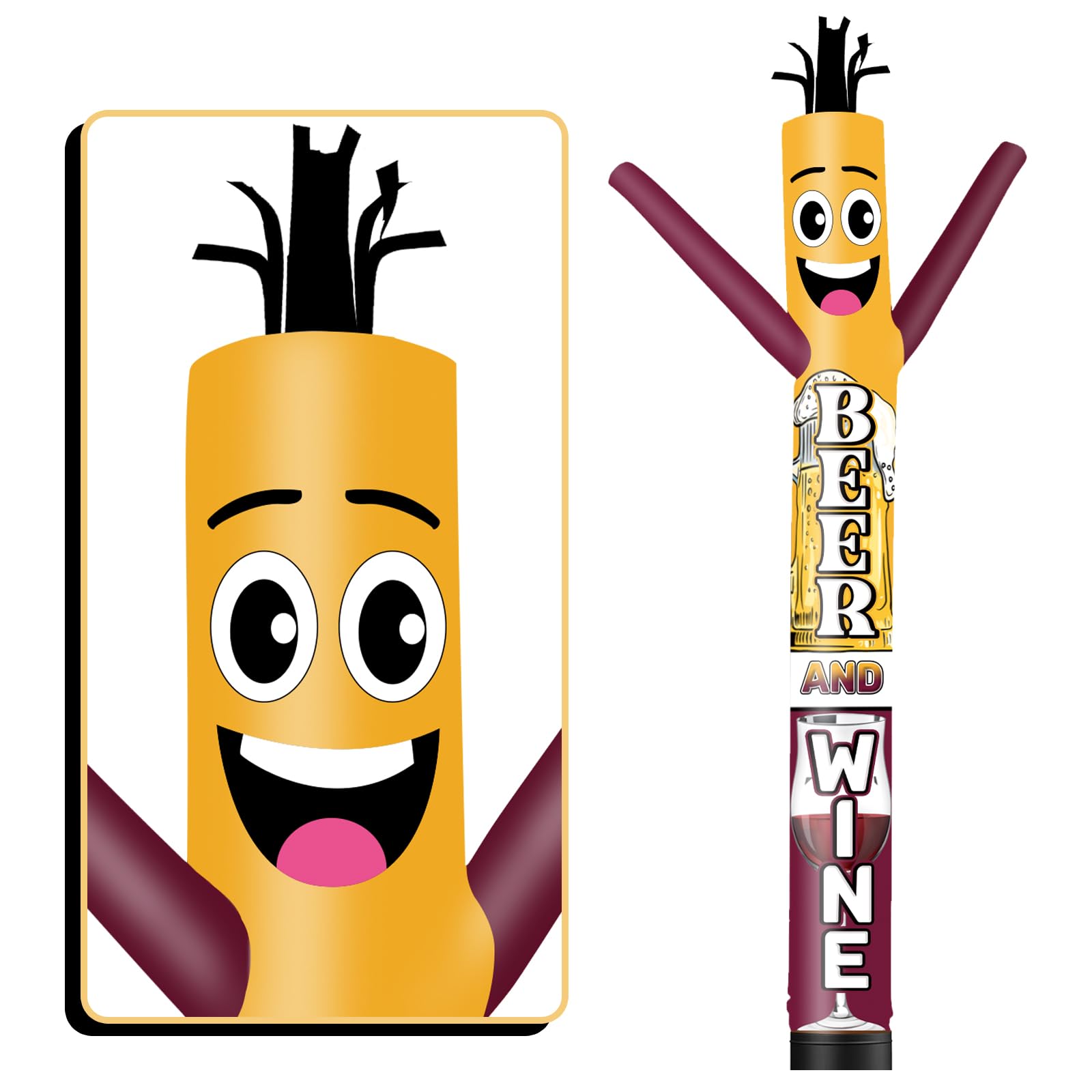 Amazon.com: GOODENY 6FT Tall Inflatable Tube Man Wine And Beer